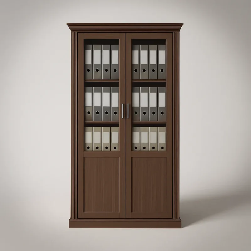 Elegant Wooden Filing Cabinet Stylish Storage Solution for Office