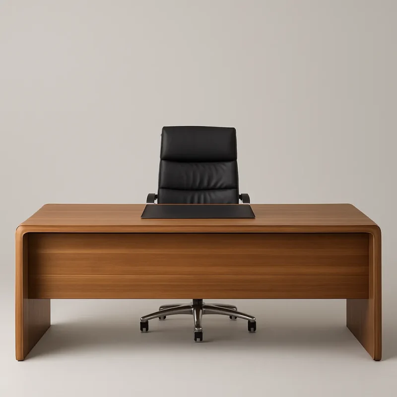 Executive Desk Rounded Edge Sleek Office Essential