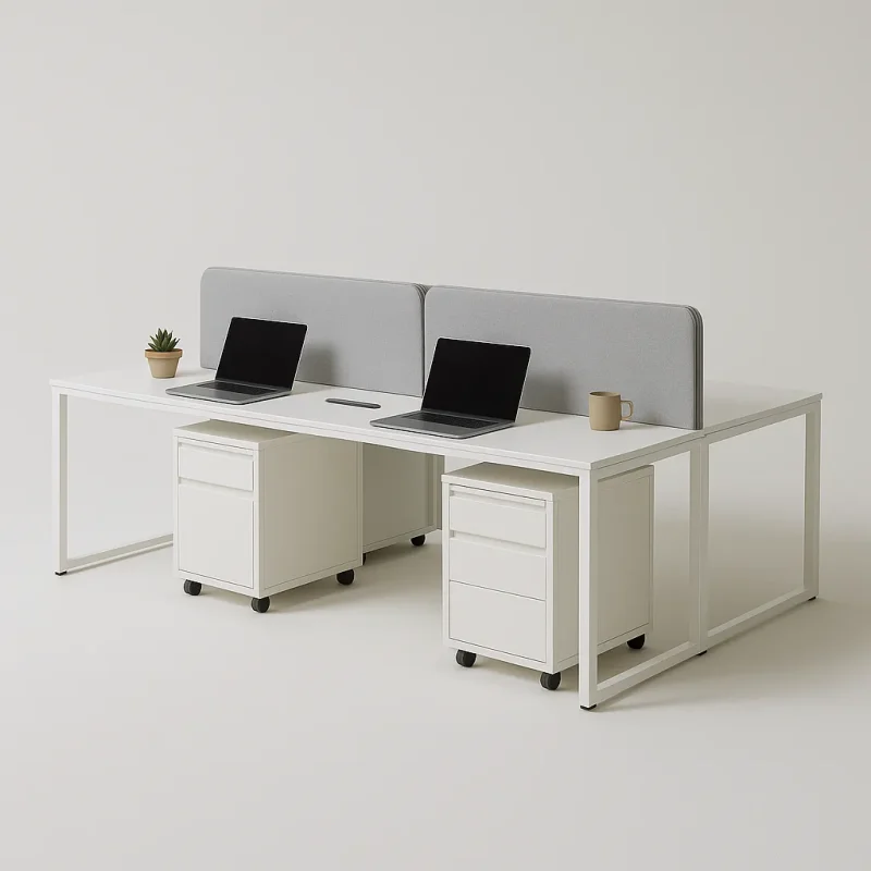 Modern Office Desk Cluster Optimized for Collaborative Workspaces
