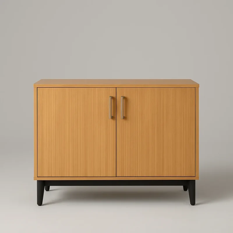 Modern Wooden Storage Cabinet Small Office Filing Cabinet