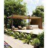12x20 Ft Modern Aluminum Pergola, Outdoor Pergola with Adjustable Canopy, Stable 4-Sided Base, Aluminum Gazebos for , Deck, Lawn