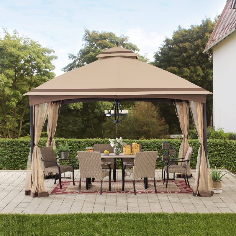 10x13 Outdoor Canopy Gazebo with Netting