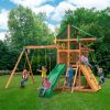 Playsets Outing With Trapeze Bar Swing Set