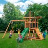 Playsets Outing With Tube Slide Swing Set