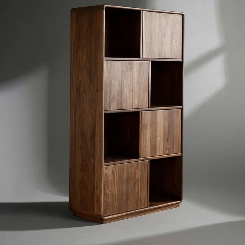 Modern Wooden Bookshelf Cabinet For Office