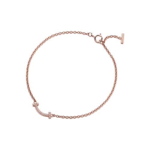 Pnstime T Smile Diamond Bracelet