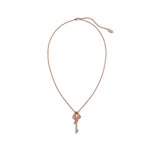 Pnstime T Keys Woven Diamonds Medium Necklace