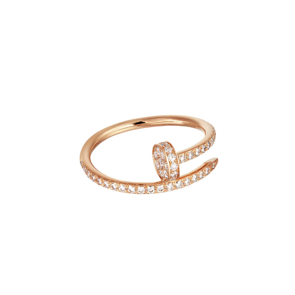 Pnstime Juste Un Clou Full Diamond Ring Luxury Women - Image 11