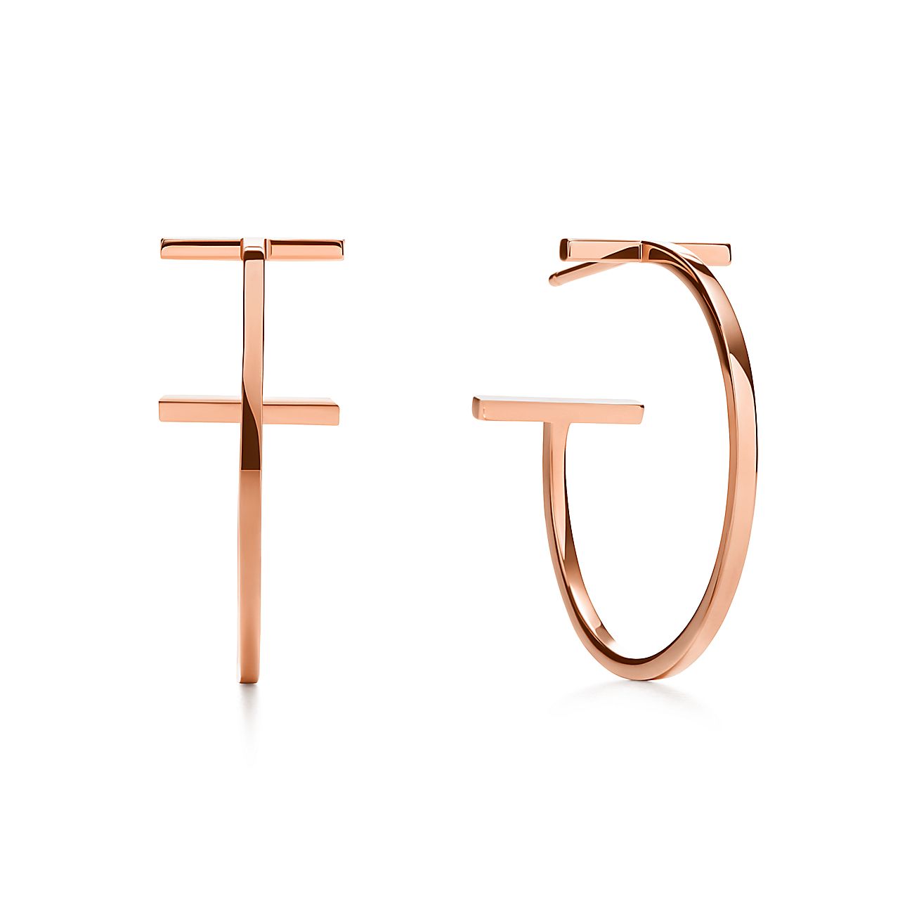 Pnstime T Hoop Earrings - Image 9