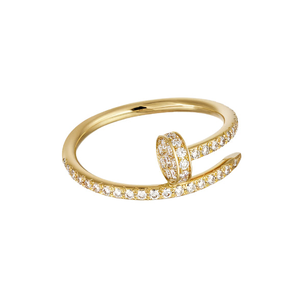 Pnstime Juste Un Clou Full Diamond Ring Luxury Women