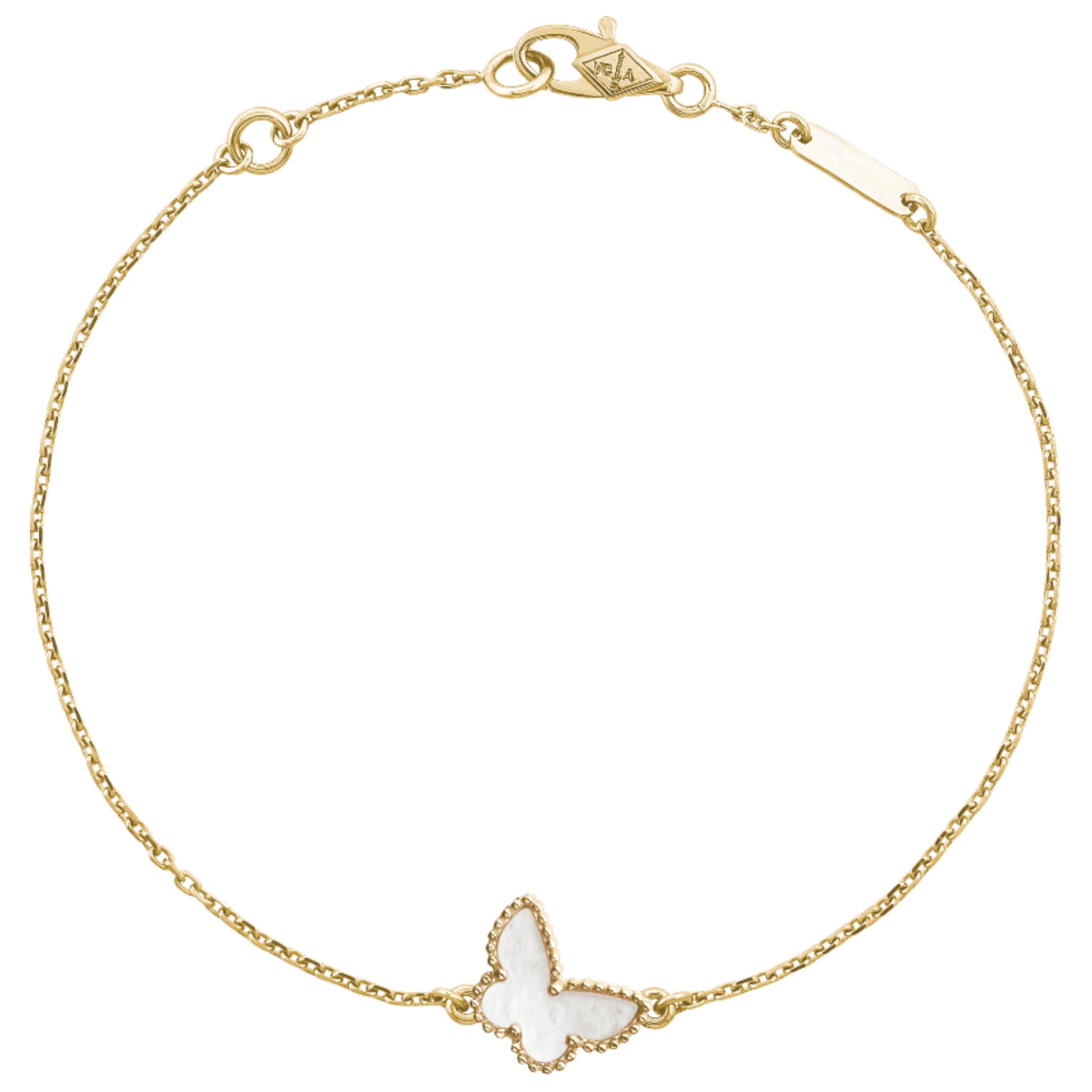 Pnstime Lucky Alhambra Butterfly Pendant Bracelet Elegant