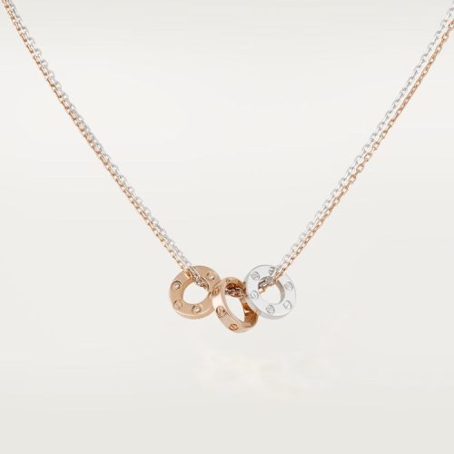 Pnstime Love 6 Diamonds Necklace