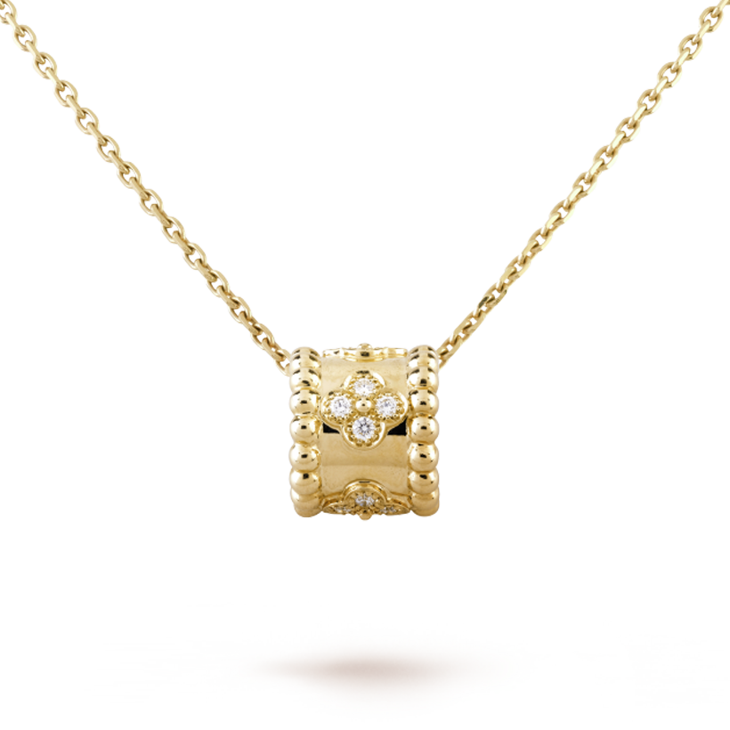 Pnstime Perlée Clovers Pendant Necklace