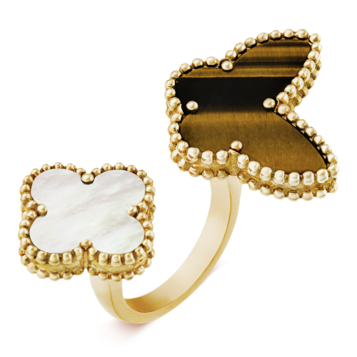 Pnstime Lucky Alhambra Between The Finger Ring Unique