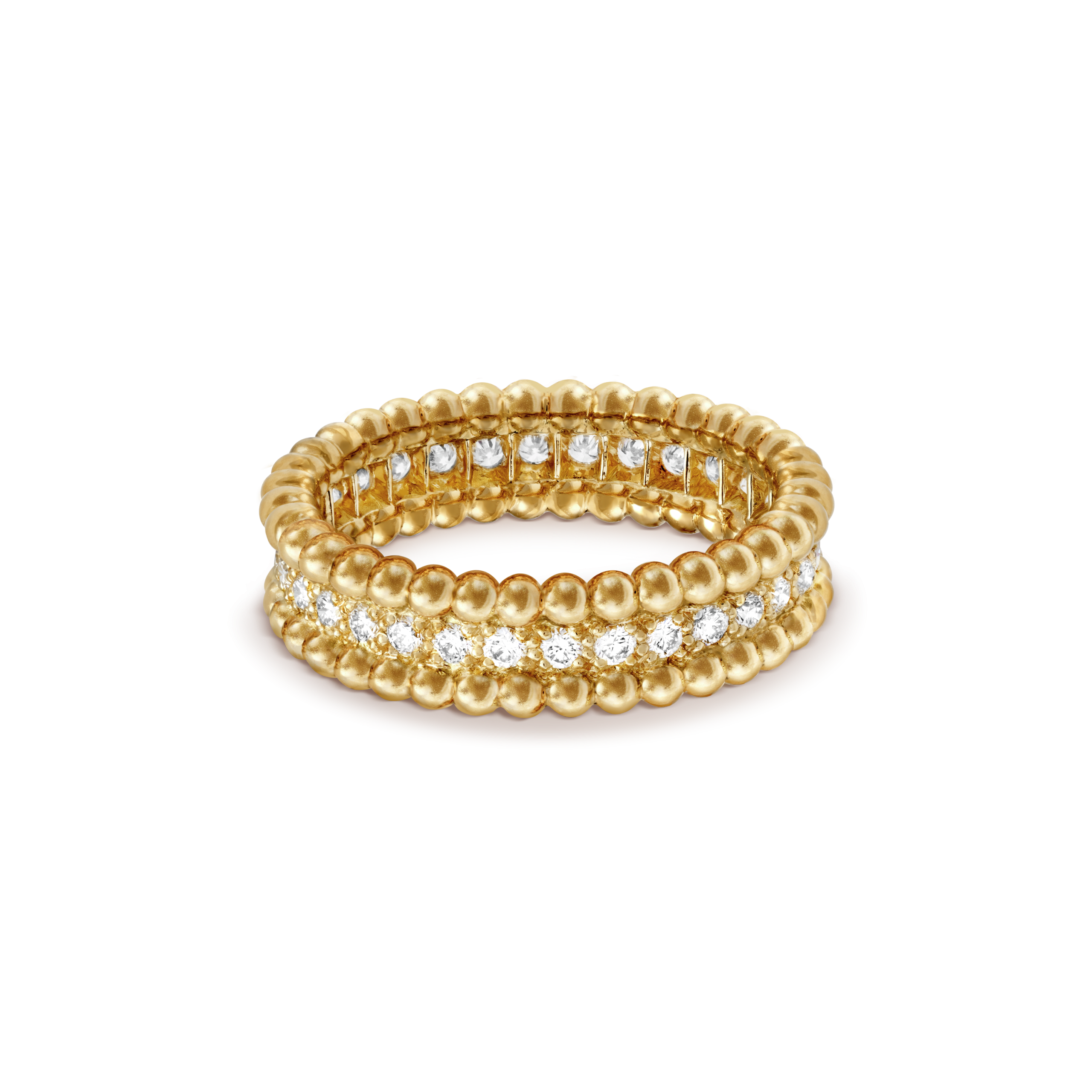 Pnstime Perlée Diamonds Ring Gift Jewelry - Image 2