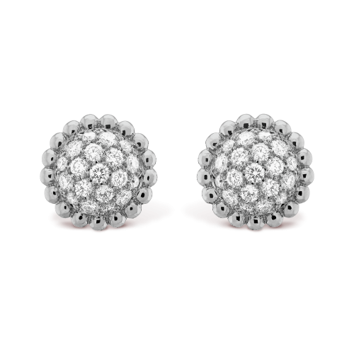 Pnstime Perlée Diamonds Earrings Jewelry