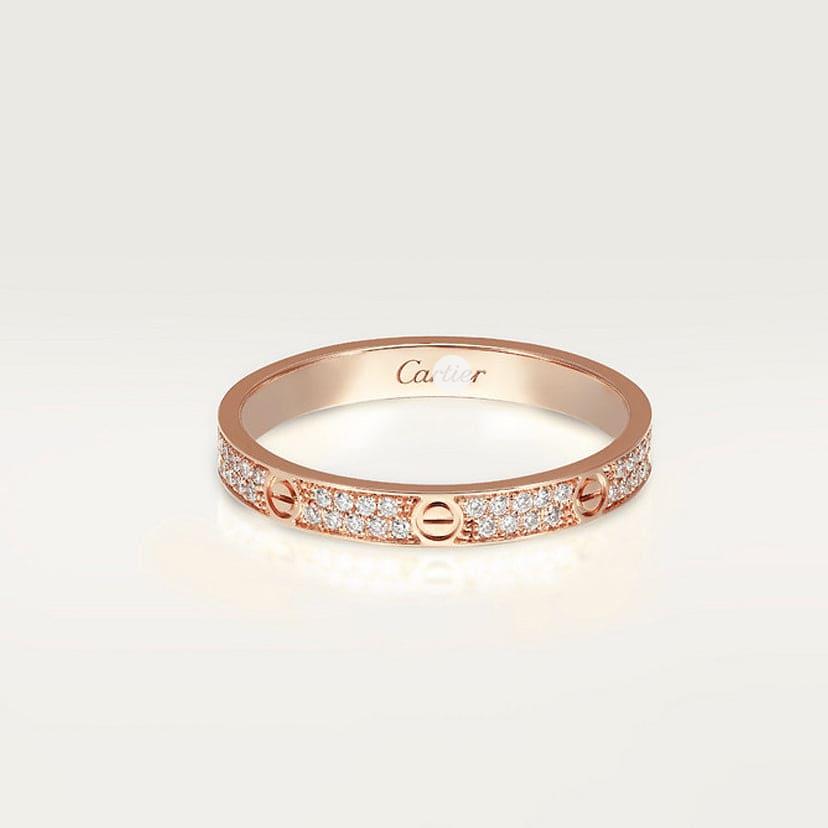 Pnstime Steel Love Diamond-Paved 3mm Ring Sleek Elegance - Image 7