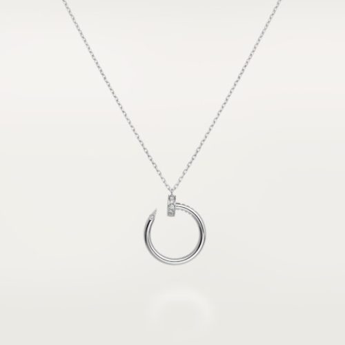Pnstime Juste Un Clou Diamond Necklace Elegant Women