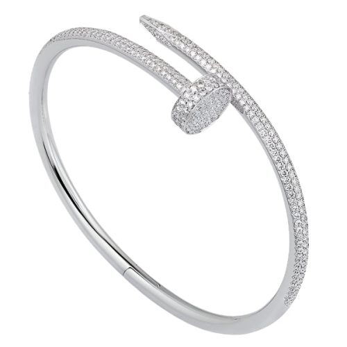 Pnstime Juste Un Clou Full Diamond Ring Luxury Women
