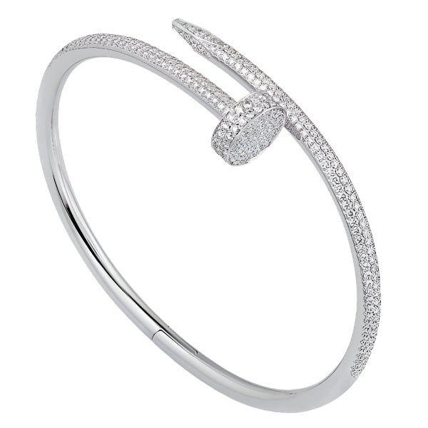 Pnstime Juste Un Clou Full Diamond Ring Luxury Women