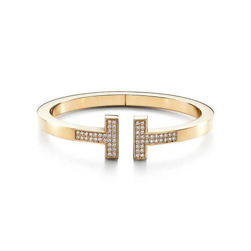 Pnstime T Diamond Square Bracelet