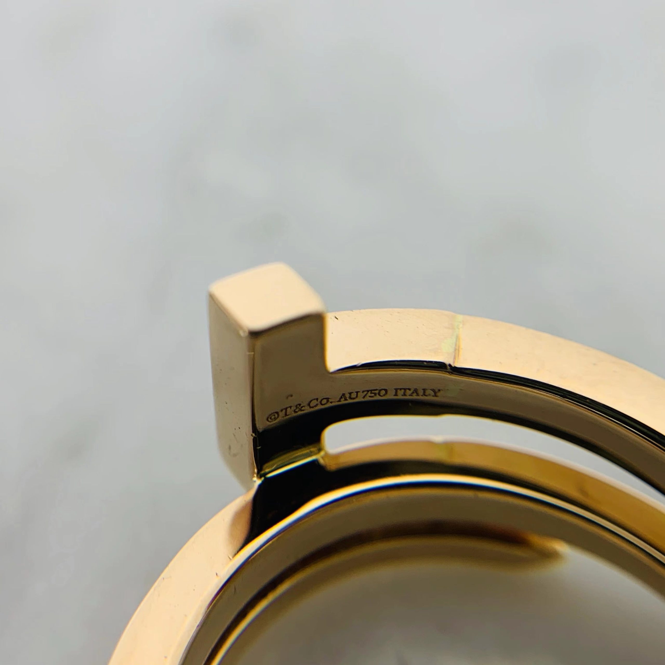 Pnstime T Diamond Square Ring - Image 11