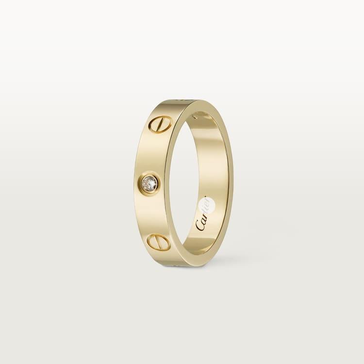 Pnstime Love Wedding One Diamond Ring Minimalist - Image 2