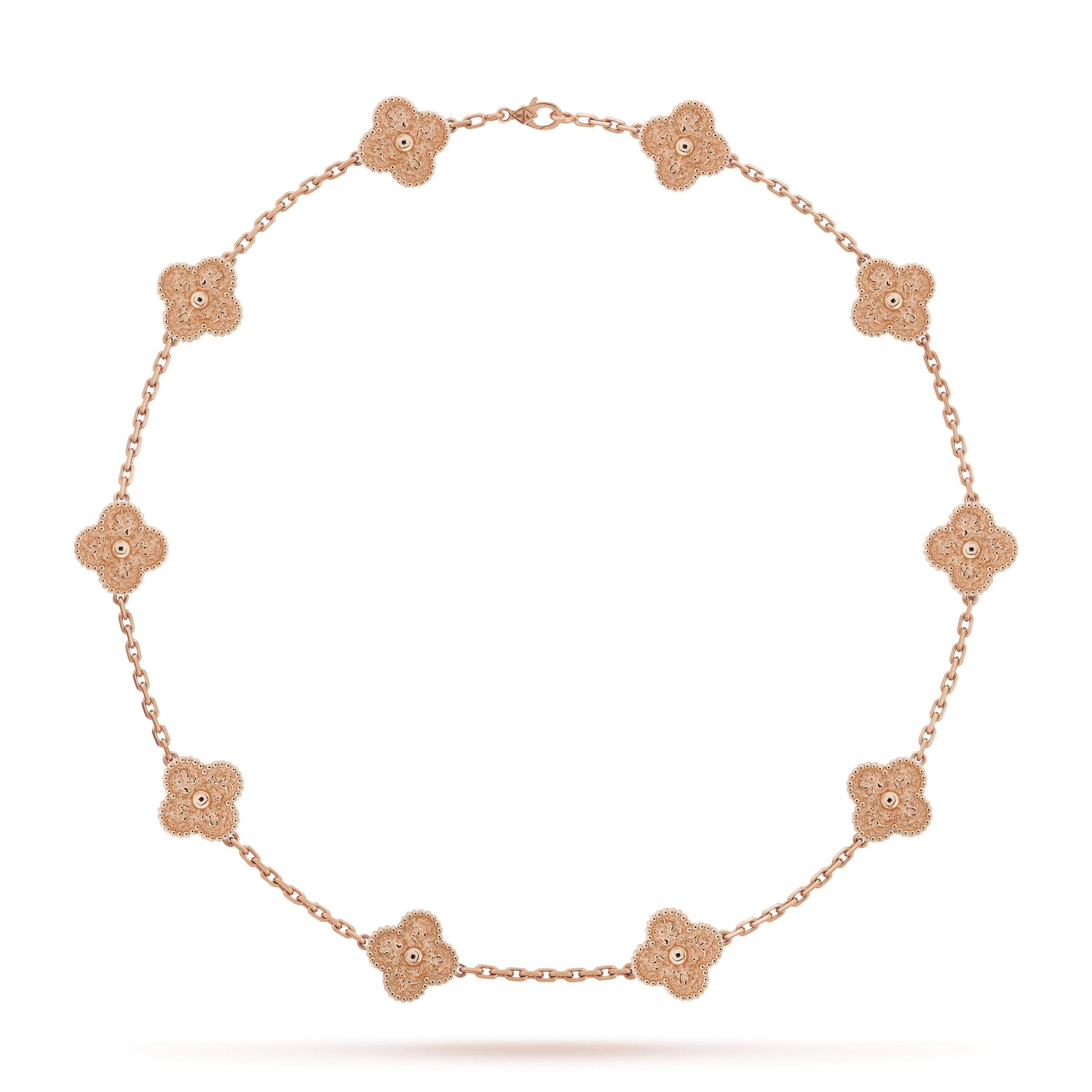 Pnstime Vintage Alhambra 10 Motifs Necklace