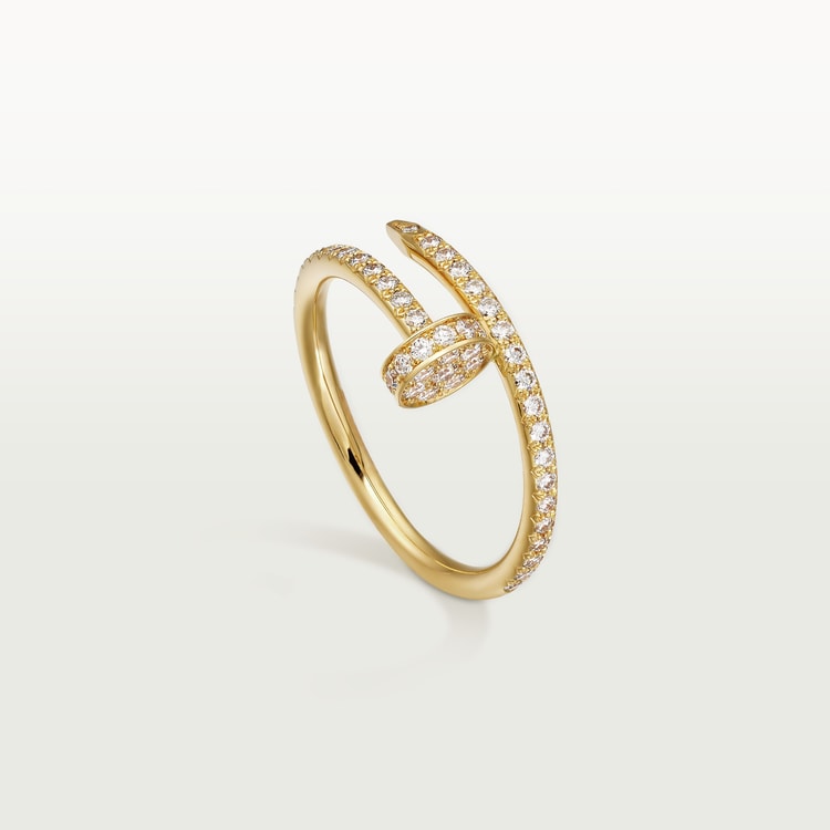Pnstime Juste Un Clou Full Diamond Ring Luxury Women - Image 3