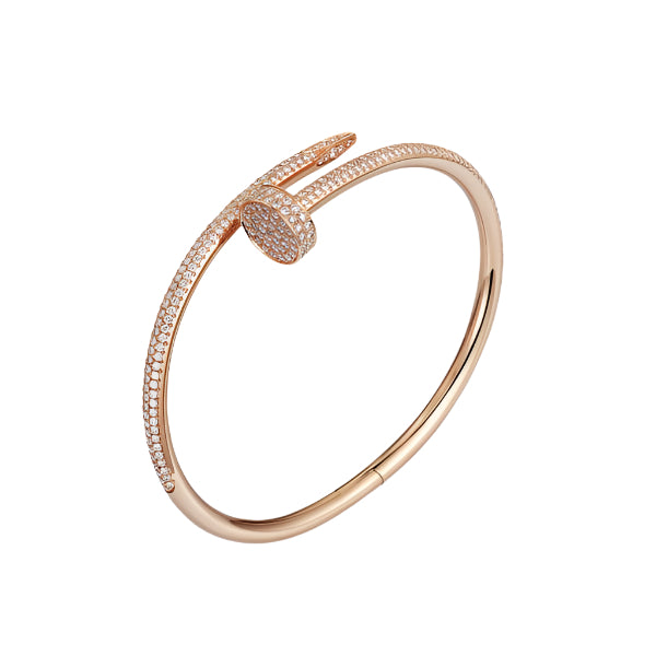 Pnstime Juste Un Clou Full Diamond Ring Luxury Women - Image 9