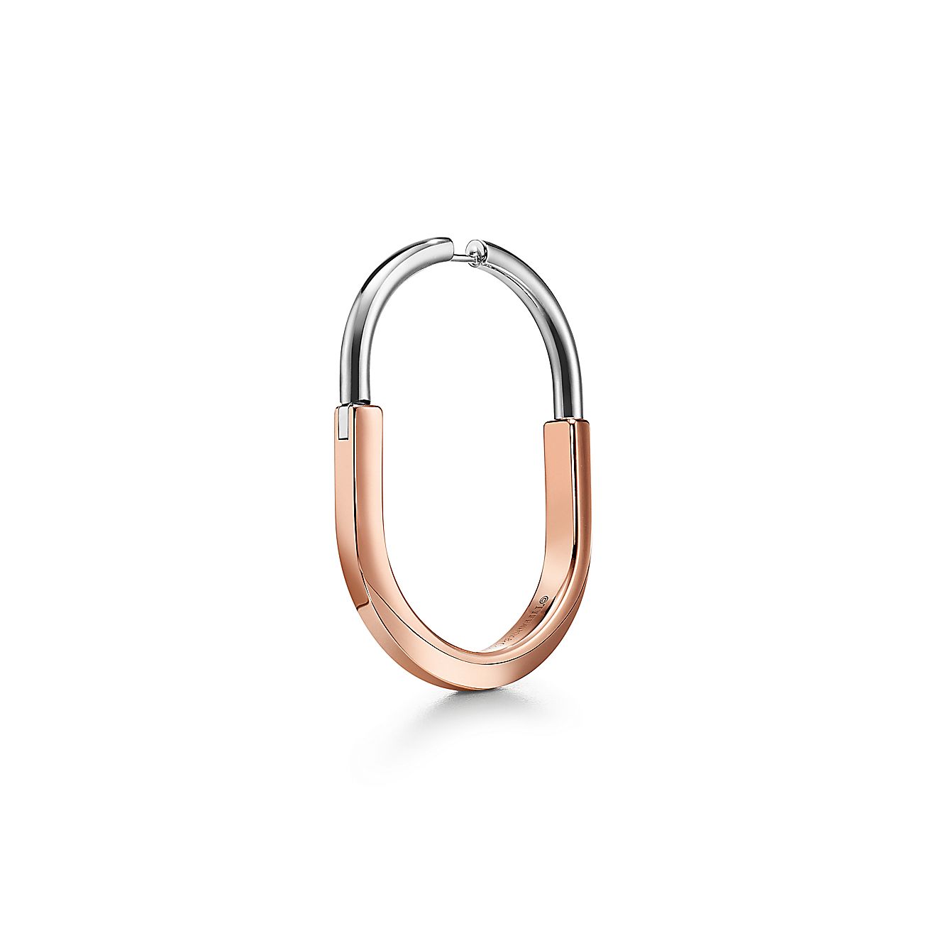 Pnstime T Lock Diamond Earrings - Image 4