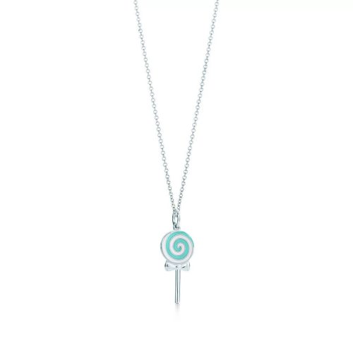 Pnstime T Lollipop Charm Chain Necklace