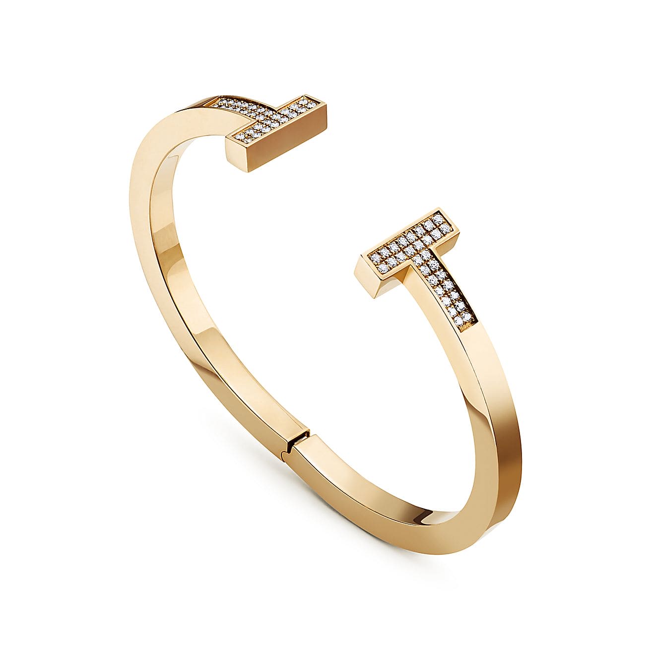 Pnstime T Diamond Square Bracelet - Image 8