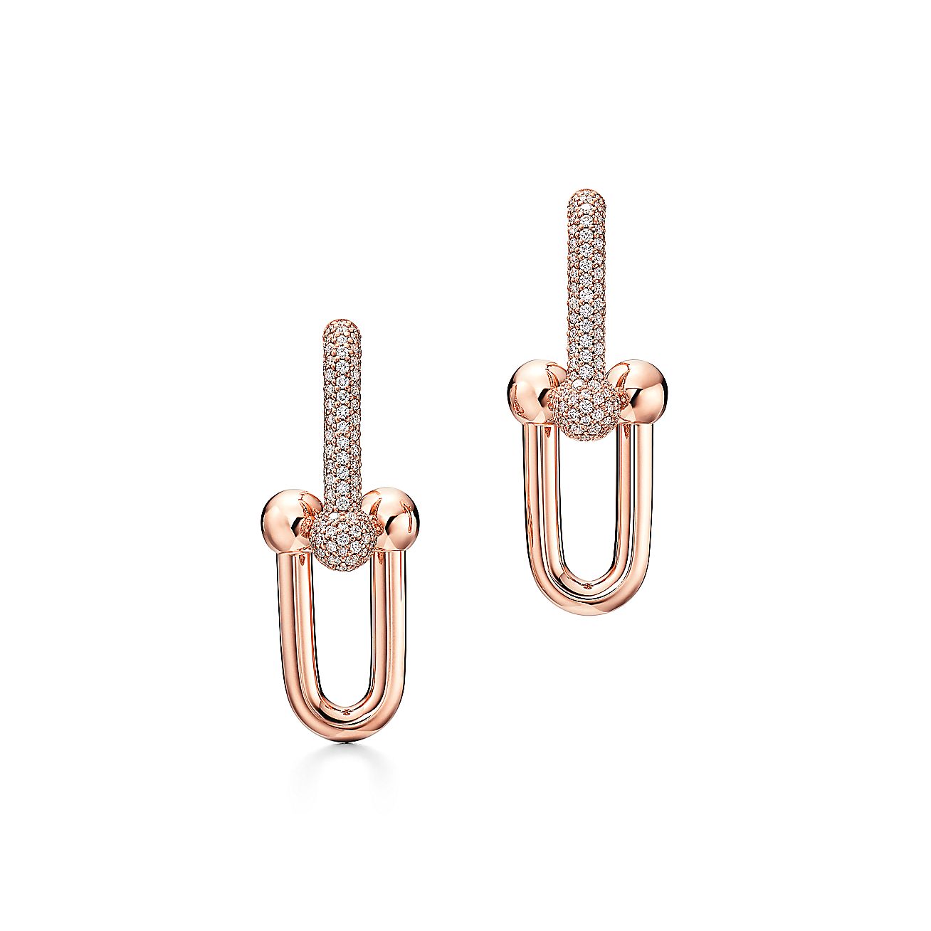 Pnstime T HardWear Large Link Diamonds Earrings - Image 10