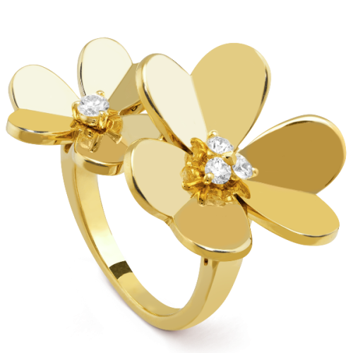 Pnstime Diamond Frivole Between The Finger Ring Elegant Luxury