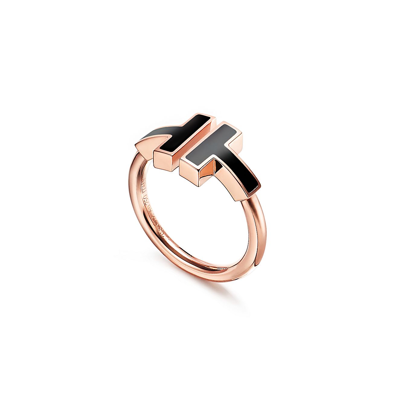 Pnstime T Black Onyx Wire Ring - Image 3