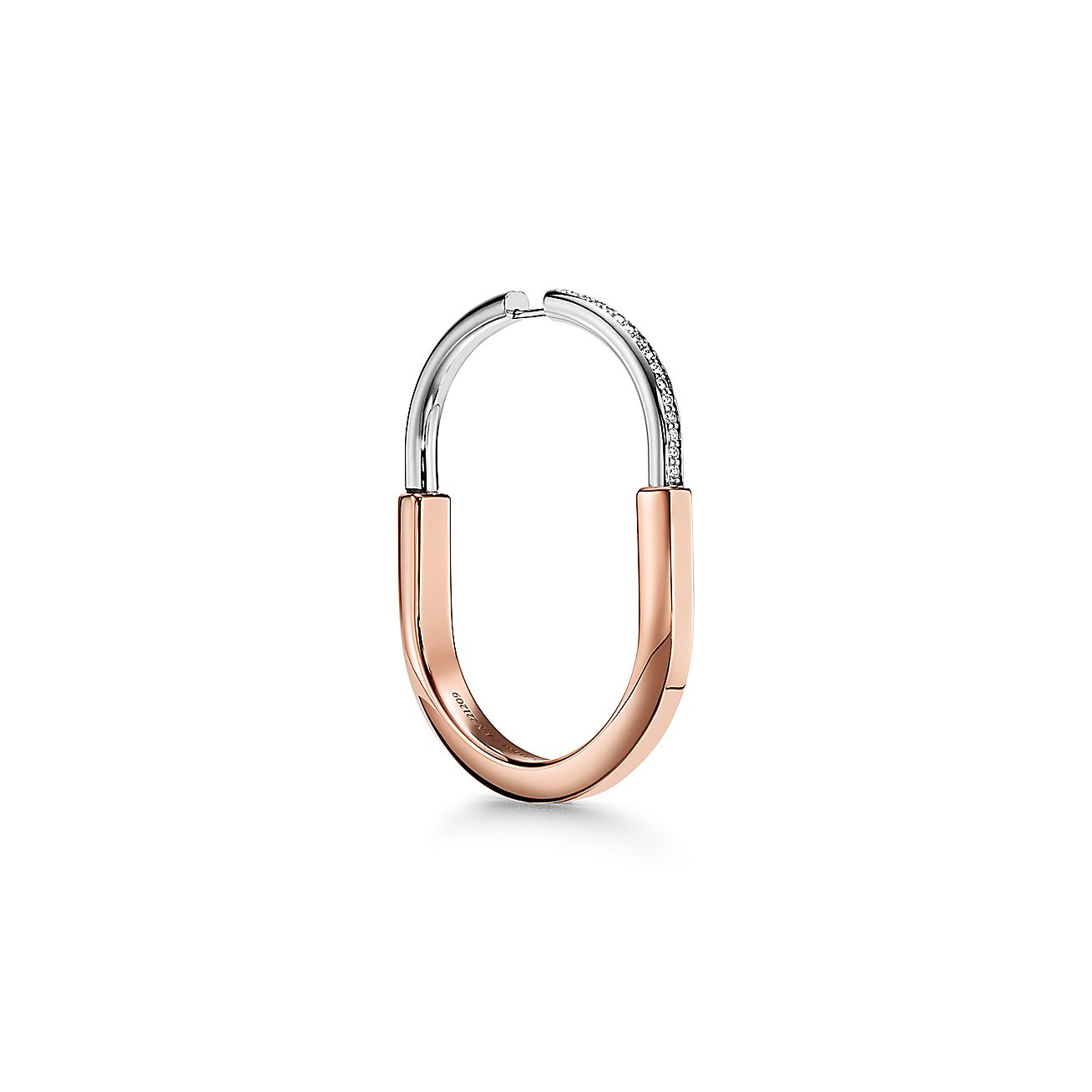 Pnstime T Lock Diamond Earrings - Image 7