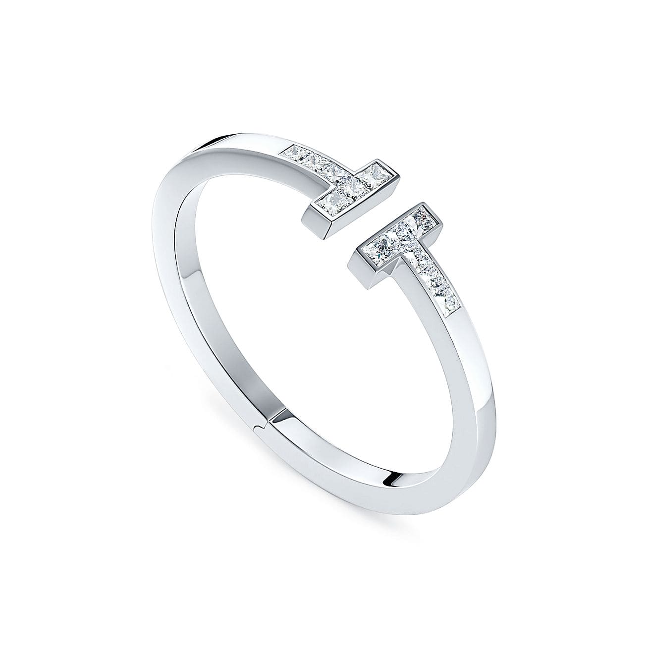 Pnstime T Diamond Square Bracelet - Image 11