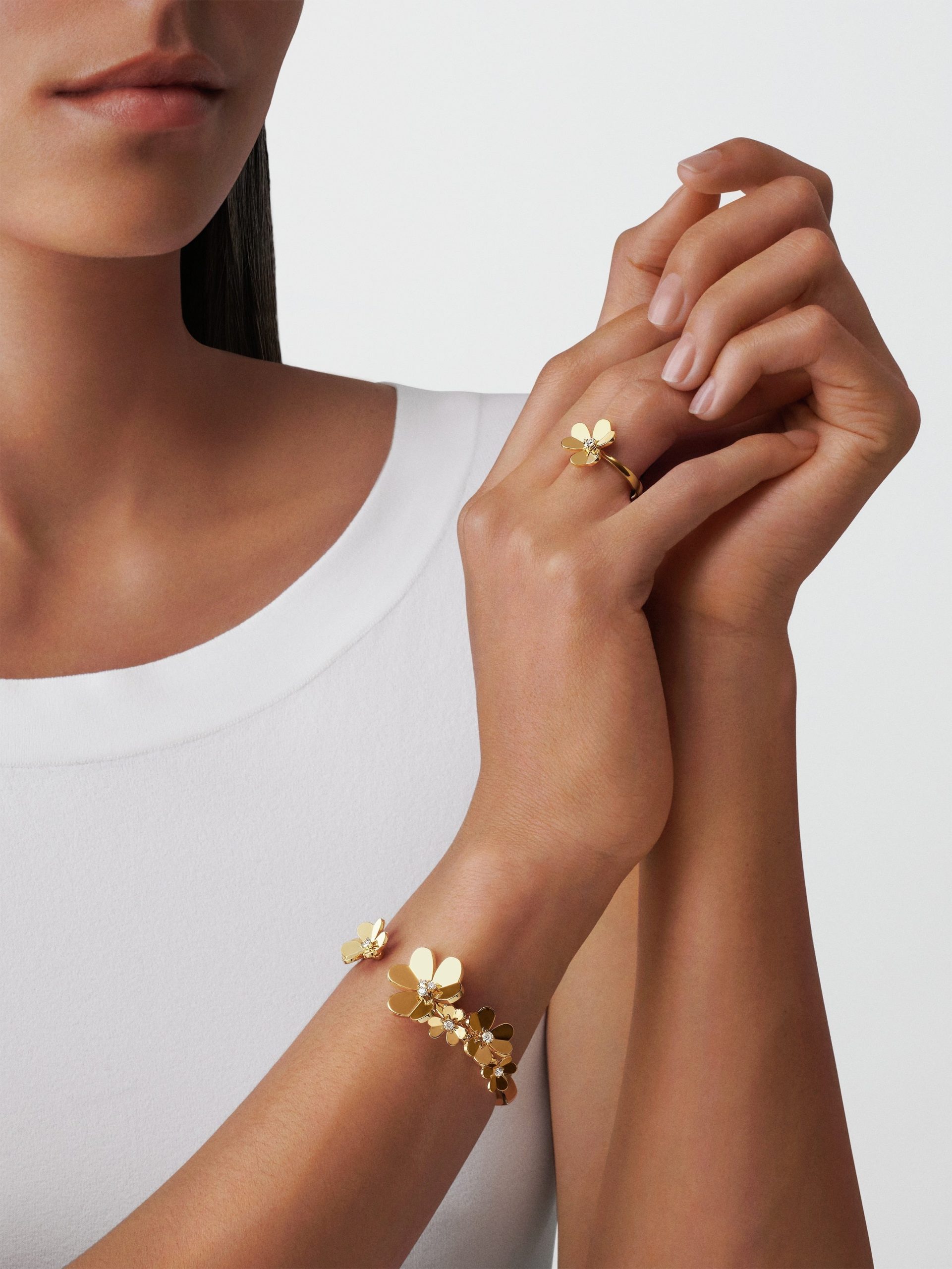 Pnstime Frivole Seven Flowers Bracelet Elegant Women - Image 2