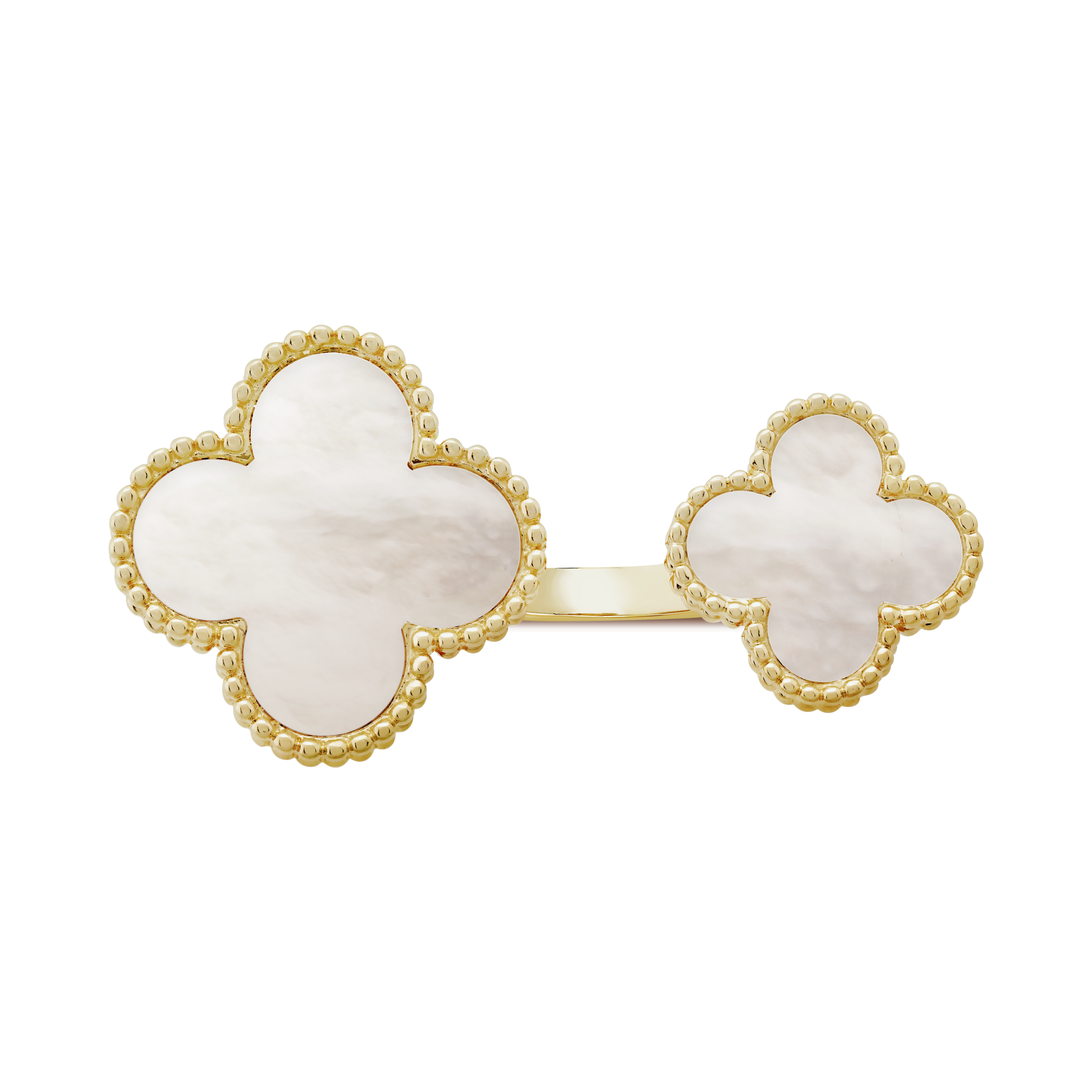 Pnstime Magic Alhambra Mother Of Pearls Clover Ring Classic - Image 4