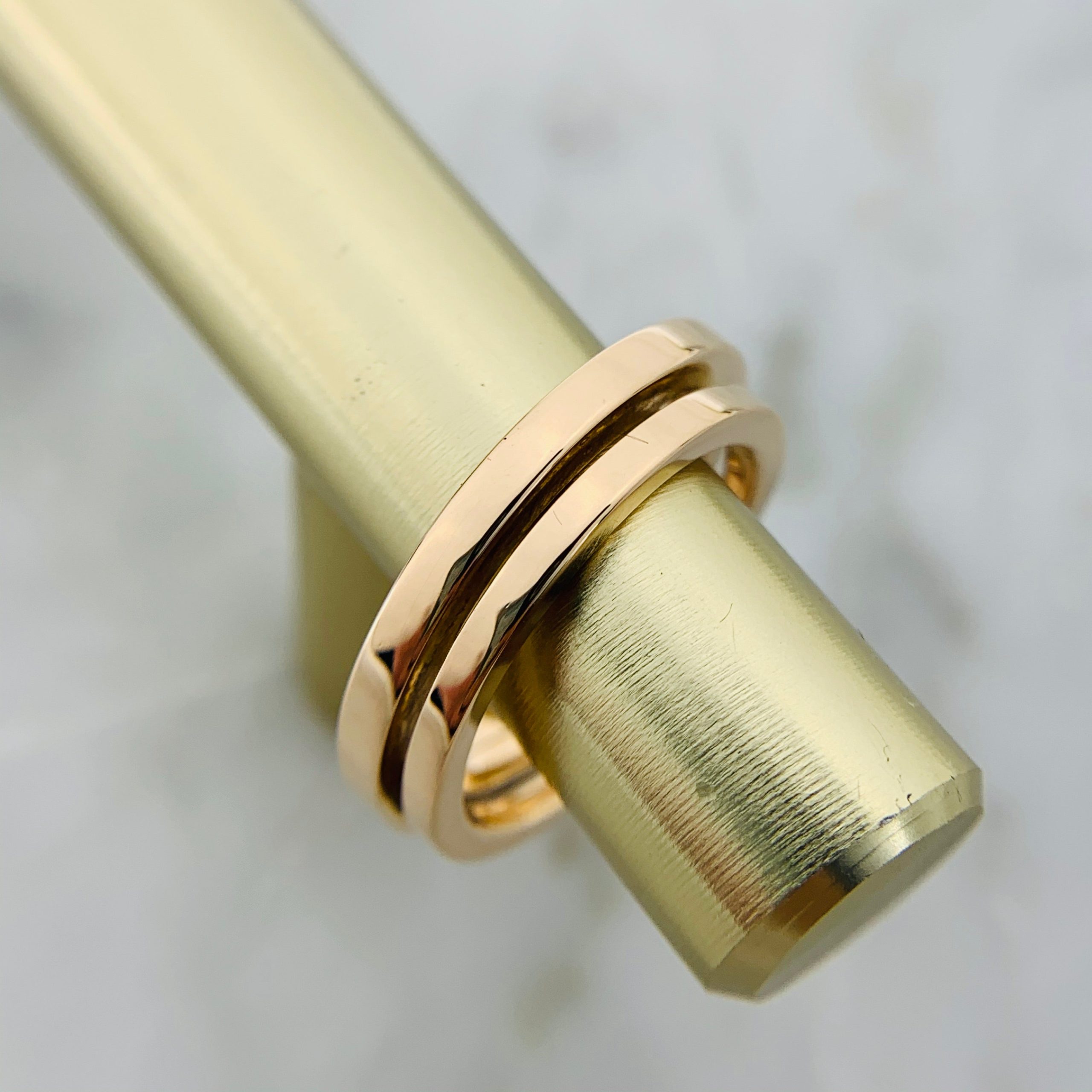 Pnstime T Diamond Square Ring - Image 9