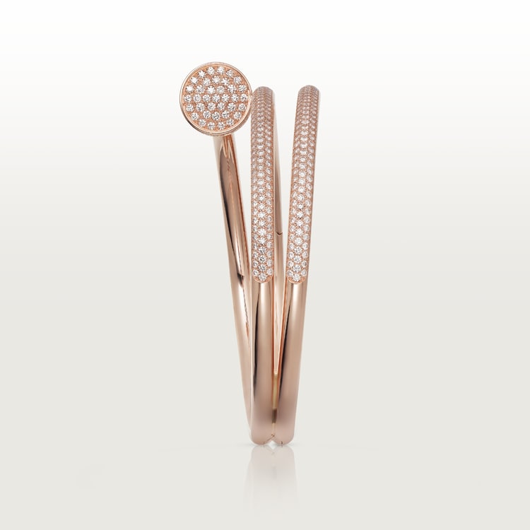 Pnstime Juste Un Clou Full Diamonds Bangle Bracelet Couple Women - Image 9