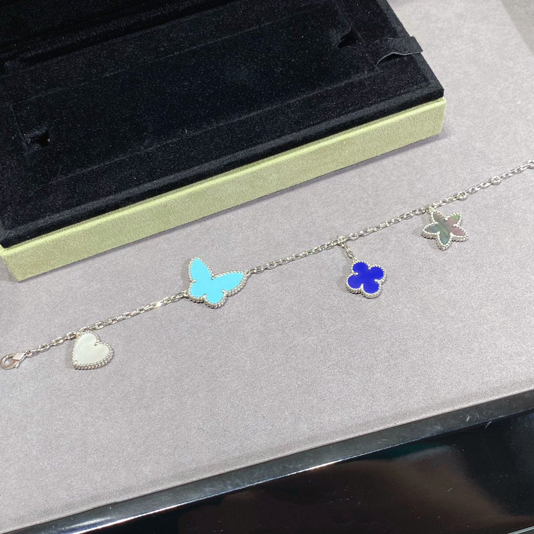 Pnstime Lucky Spring Silver Bracelet 4 Motifs - Image 8