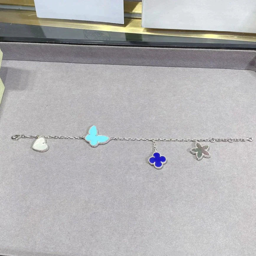 Pnstime Lucky Spring Silver Bracelet 4 Motifs - Image 9