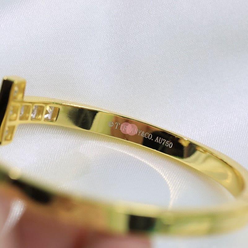 Pnstime T Diamond Square Bracelet - Image 6