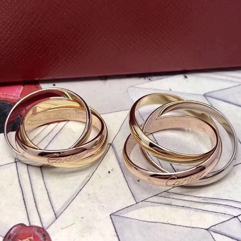 Pnstime Classic Trinity Ring for Couple - Image 4