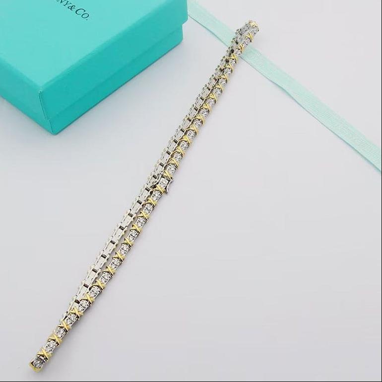 Pnstime T Schlumberger Eighteen Stone Choker Necklace - Image 8