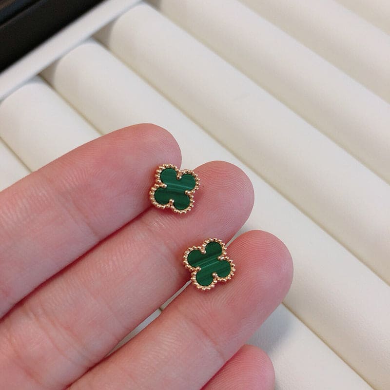 Pnstime Vintage Alhambra Five Motifs Malachite Clover Bracelet Gift Jewelry - Image 8