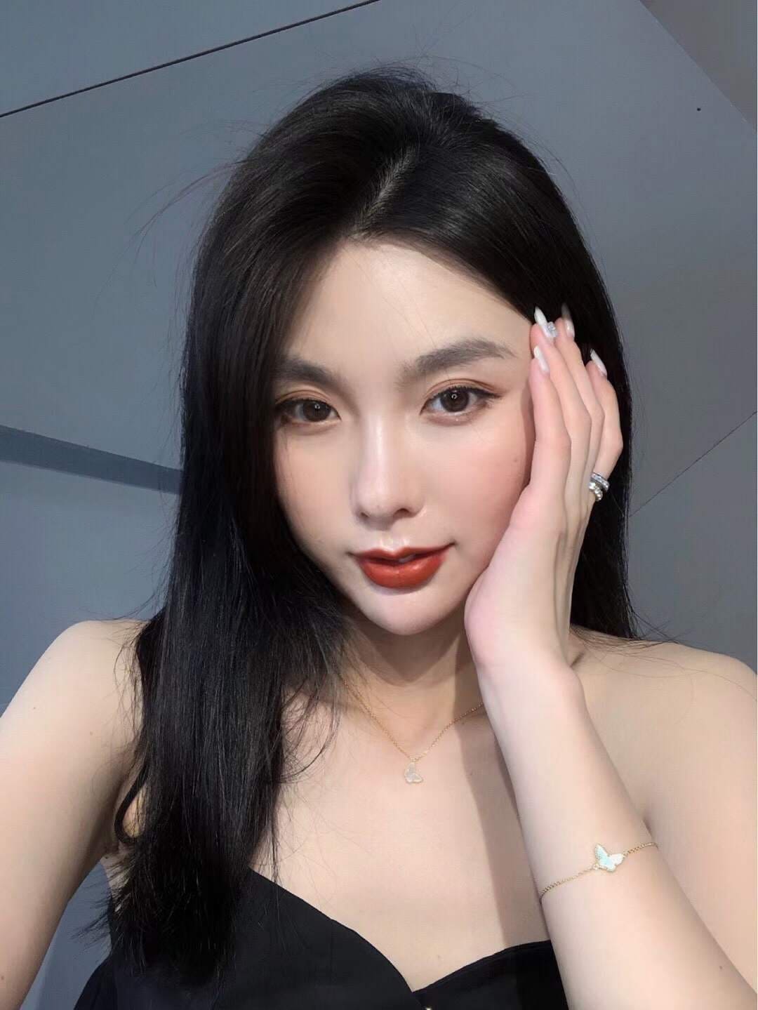 Pnstime Lucky Alhambra Butterfly Pendant Bracelet Elegant - Image 4