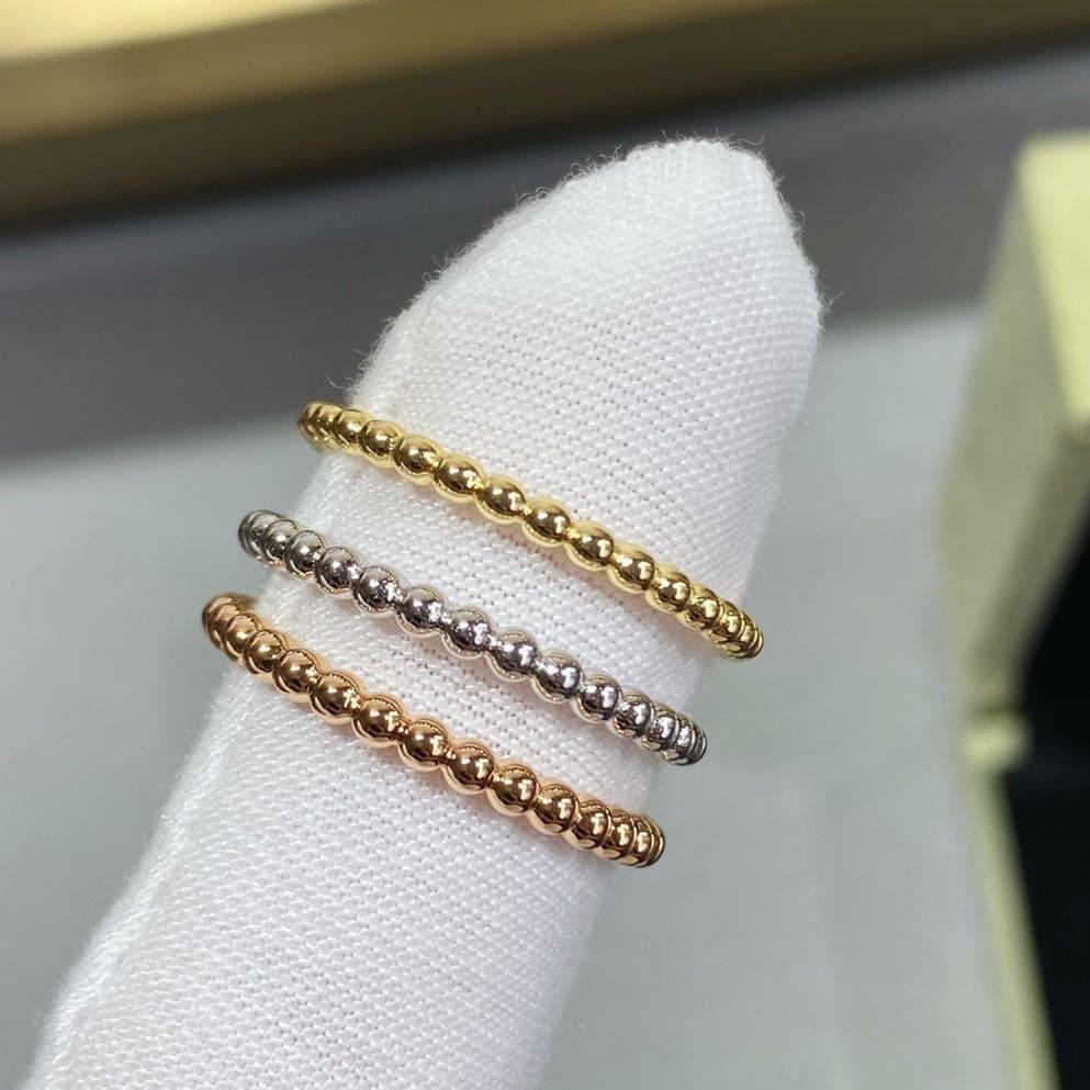 Pnstime Perlée Pearls Of Gold Ring Gift Jewelry - Image 7